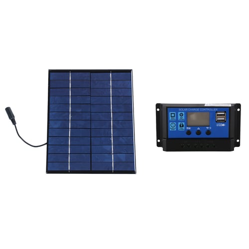 12v 5 2w Mini Solar Panel Polycrystalline Cells Silicon Diy Module System Battery Charger Dc Output 10a 24v Auto Work Pwm Charge Controller - Diy Solar Panel Charge Controller