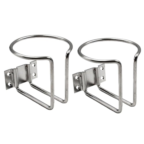 4PCS Boat Stainless Steel Rail Mounted Clamp on Rod Holder Double Wire-FREE SHIP
