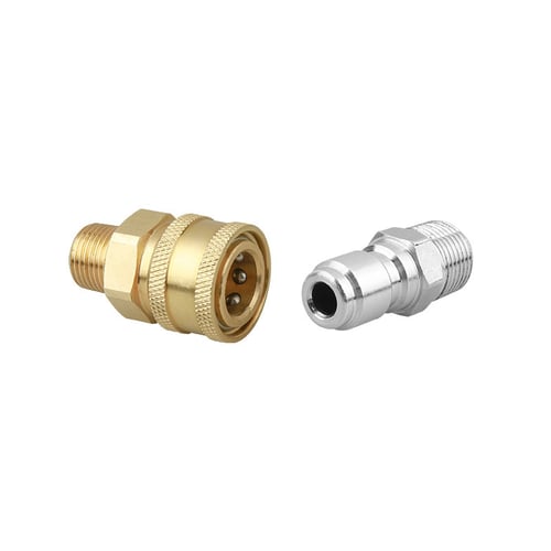 Pressure Washer Quick Release 3/8" Male Female Fitting Coupling Set 