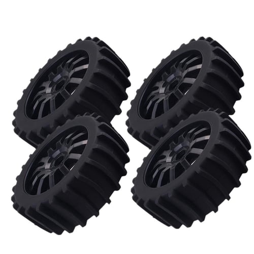 4PCS 85mm RC 1/10 Off-Road Buggy Front & Rear Foam Rubber Tyre Tires HSP Redcat 