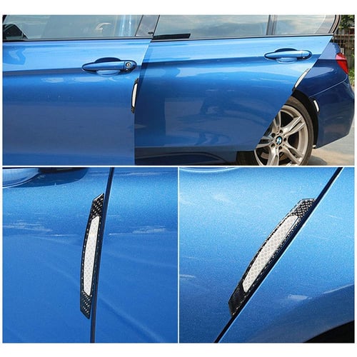 4X Anti-Scratch Car Carbon Fiber Door Edge Guard Decor Trim Stickers Universal 