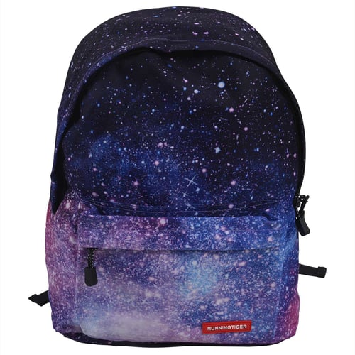 Fashion Women Backpack Stylish Galaxy Star Universe Space Printing Backpack Girls Black Rucksack School Bags 