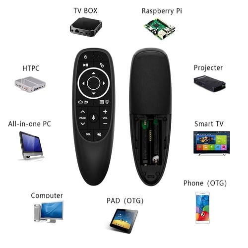 Wireless 2.4G Voice Remote Control Smart Air Mouse Microphone for Android TV Box 
