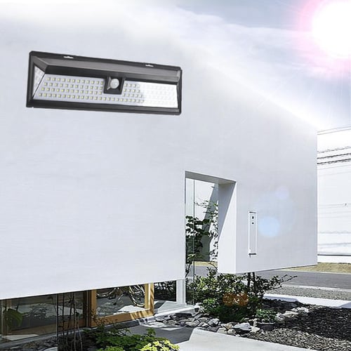 High Quality 118LED PIR Solar Corridor Garden Garage Motion Security Wall Light 