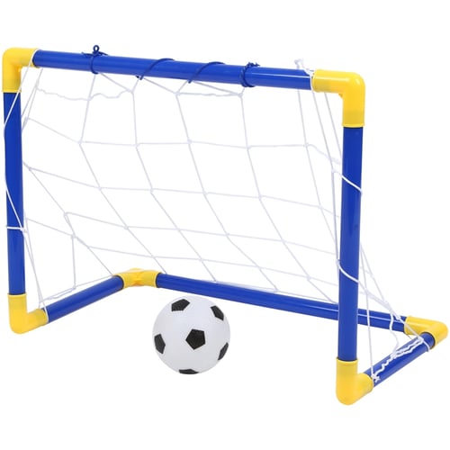 Kids Soccer Goal Practice Ball Pump Net Training Toy Set Birthday Gift 