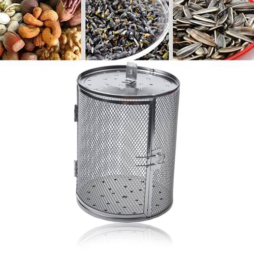 Stainless Steel Oven Basket Coffee Beans Walnuts Almonds Baking Tool Kitchen 
