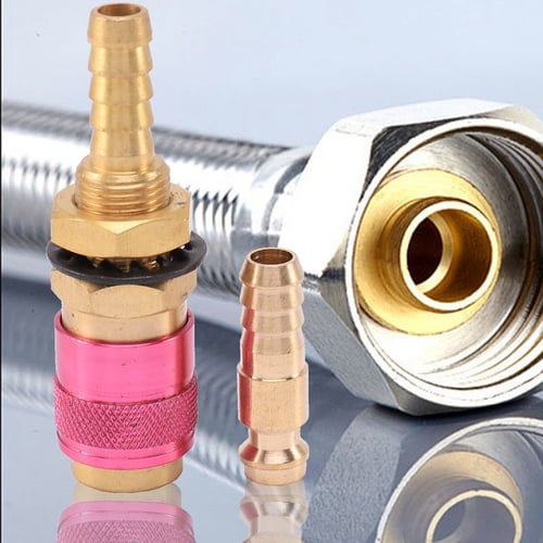 8mm Water Cooled Gas Adapter Quick Hose Connector for MIG TIG Welding Torch