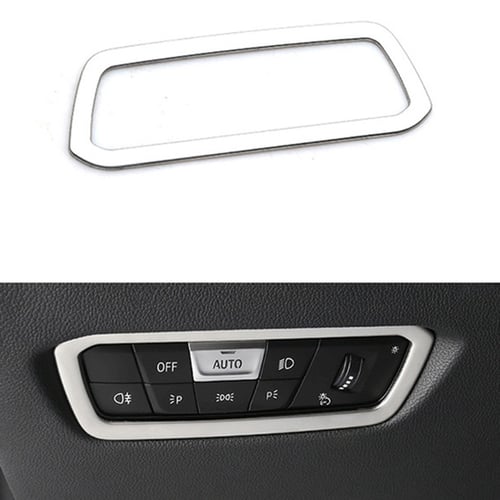 Car Headlight Switch Buttons Frame Decoration Trim For BMW 3 Series G20 G28 2020