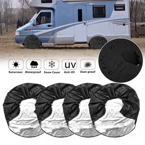 Packs of 4 protective wheel tyre cover UV protection Motorhome Camper Van 