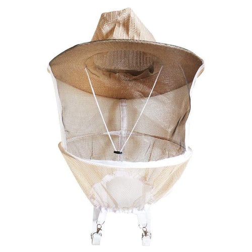 Beekeeping Beekeeper Cowboy Hat Mosquito Bee Insect Net Veil Face Head Protector 
