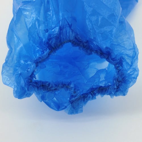 5 Pairs Waterproof Thick Plastic Disposable Rain Shoe Covers High-Top Anti-Slip