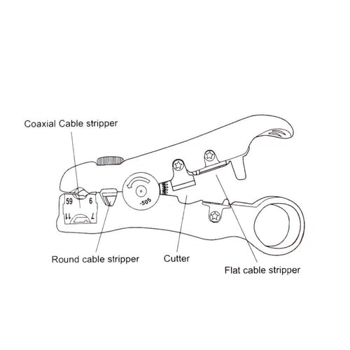 Automatic Cable Wire Stripper Electric Stripping Tools for UTP/STP Cutter Stripe