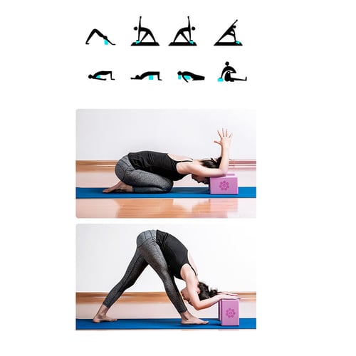 EVA Yoga Block Training Body Shaping Pilates Fitness Foam Brick Stretching Aid 