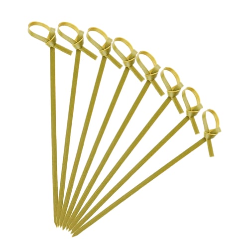 4.7 Bamboo Cocktail Skewer Picks With A Knot Includes 300 Red Decorative Bamboo Knotted Cocktail Skewers. 4.7 Bamboo Cocktail Skewer Picks With A Knot Includes 300 Red Decorative Bamboo Knotted Cocktail Skewers.