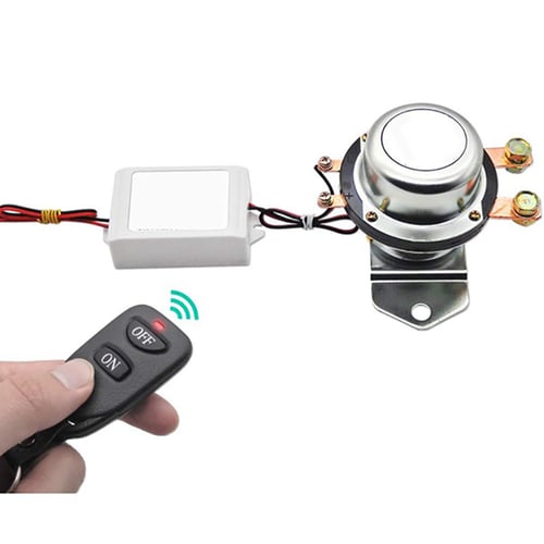 Wireless Car Power Main Switch Control Kit Battery Off Latching Relay 12V Remote 