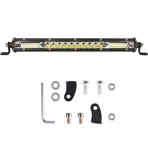 10Inch 432W LED Work Light Bar Flood Spot Combo Driving Lamp For SUV ATV OffRoad