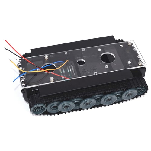 Smart Robot Tank Car Chassis Kit Rubber Track Crawler For Arduino 130 Motor 