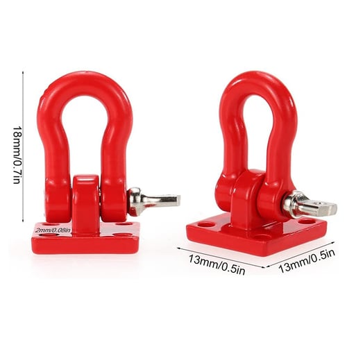 Senmubery RC Tow Hook Trailer Chain Buckle Bracket with Oil Tank Drum for D90 