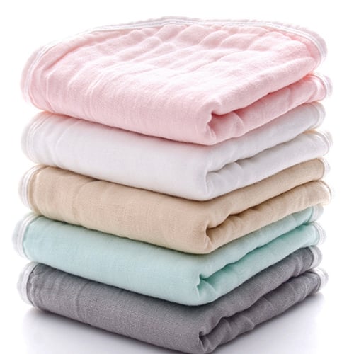 Baby Burping Rags for Boys and Girls Baby Burp Cloth Sets for Unisex Muslin Burp Cloths White 5 Pack Large Perfect for Newborn Baby Burping Cloths/Burp Bibs 