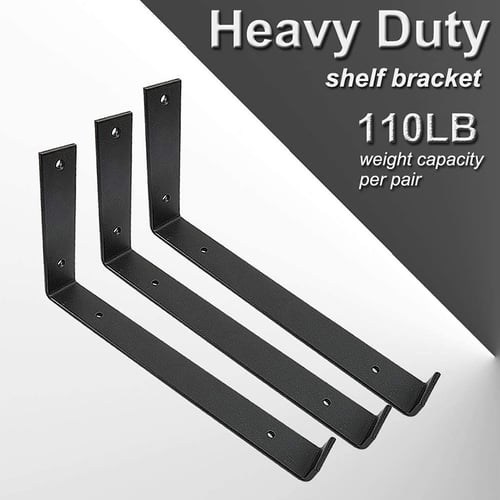 Shelf Brackets 12 Inch 4pcs Heavy Duty, Open Shelving Wall Brackets