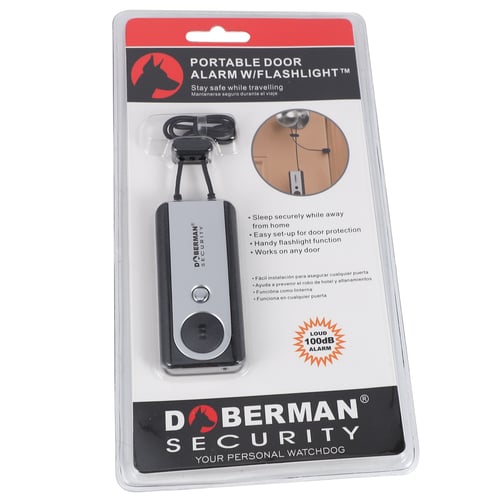 DOBERMAN SECURITY SE-0203 Loud 100dB Portable Travel Anti Theft Door Alarm with 