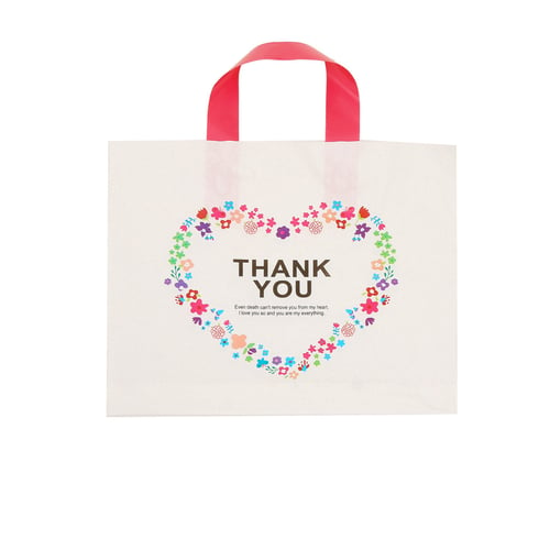 500 x Polythene Plastic Clear Carrier Bags Party Gift Bags Shopping Security Bag 