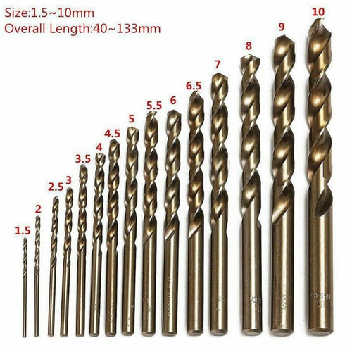 50pcs Drill Bit Hole Opener High Speed Steel Drilling Tool for Variety of Material 1mm Size : 1.5mm 1.5mm 