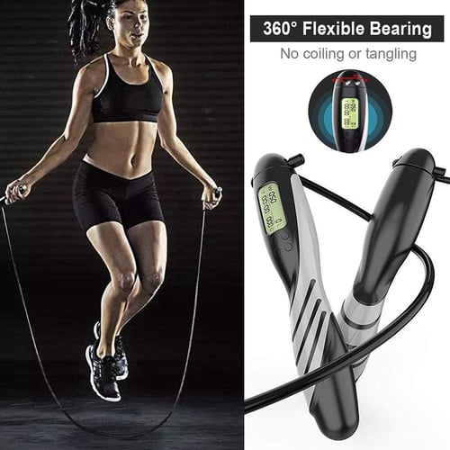 Skipping Jump Rope Electronic Counter Exercise Jumping Fitness For Kids Adults 