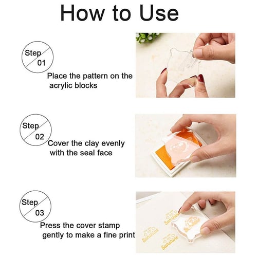 Transparent Acrylic Stamp Block Stamping Tools for Scrapbooking Craft Making 