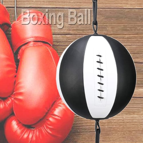 Professional Boxing Speed Ball Pouch Dodge Training Practice Bag with Ropes 