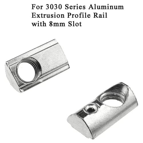 T Nuts & Accessories for 3030 EU Aluminium Extrusion Profile Slot 8mm 3D Printer 