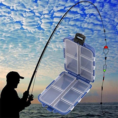5 Compartments Storage Fly Fishing Case Box Lure Spoon Hook Bait Tackle Box