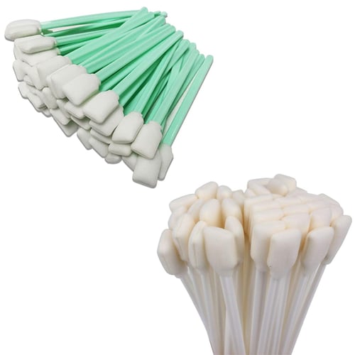 100Pcs Cleaning Foam Swabs Sticks Fit For Roland Mimaki Mutoh Epson Printer 