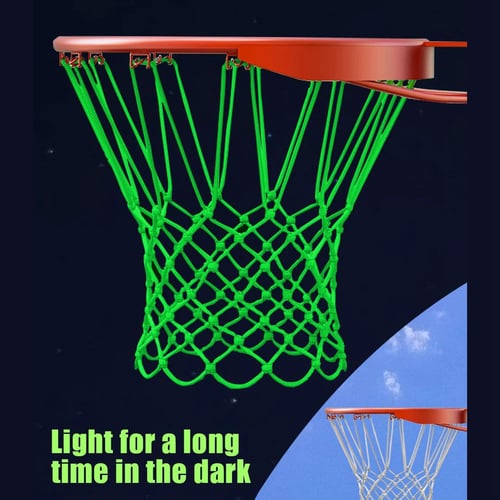 2x Light Up Basketball Net Luminous Thick Hoop Fit for Better Training at Night 