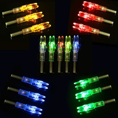 Automatic LED Arrows Lighted Nocks ID 6.2mm Arrows Nock Tail For Compound Bow 