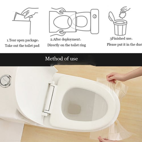 150 Pcs Portable Disposable Toilet Seat Cover Safety Travel Bathroom Paper Pad Accessories - Portable Toilet Seat Pad