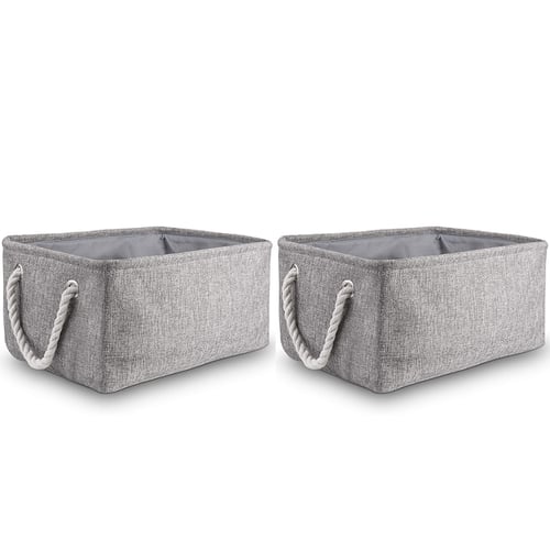 Fabric Storage Baskets For Shelves, Canvas Storage Baskets For Shelves