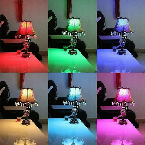 3w Smart E12 Rgb Led Colorful Change, How Do You Change The Color Of A Lampshade