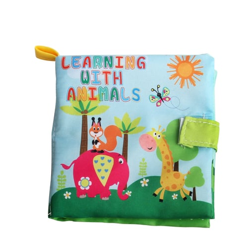 Baby Kids Intelligence Development Cloth Learn Picture Book Bed Cognize Toys 