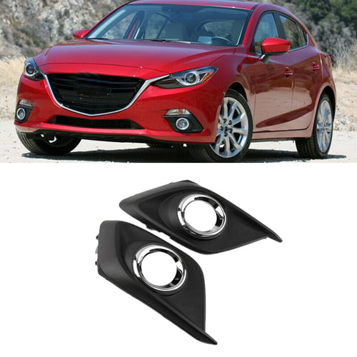 Replacement Front Bumper Fog Lights Lamps PAIR For Mazda 3 Axela 2014-2016 