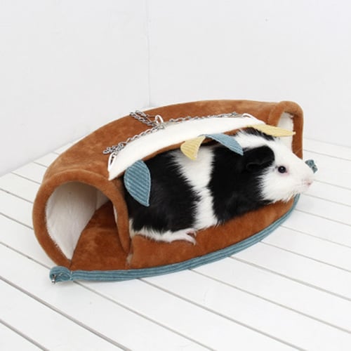 Pet Rat Hamster Parrot Squirrel Bird Hammock Hanging Hut Bed Cave Cage House Toy 