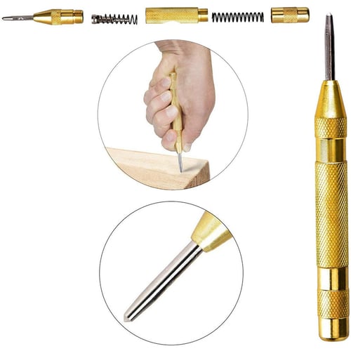 ZYL-YL 3Pcs Step Drill Bit Set with Center Punch,4-12mm/4-20mm/4-32mm Drill Bits Set for Sheet Metal Hole Drilling