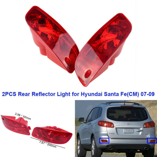 Fog Light Lamp Plastic Fit for Hyundai Santa Fe CM 2007-2009 Pre-facelift