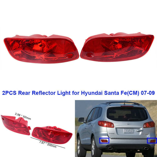 Right side Rear bumper fog lamp light Red Reflector for Mazda CX-7 2007-2009 