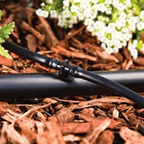 100pcs 1/4inch Barb Drip Irrigation Tubing Dripline Coupling Connector Hose 