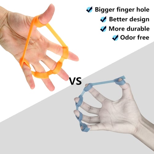 Hand Gripper Silicone Finger Expander Exercise Hand Grip Wrist Strength Trainer 