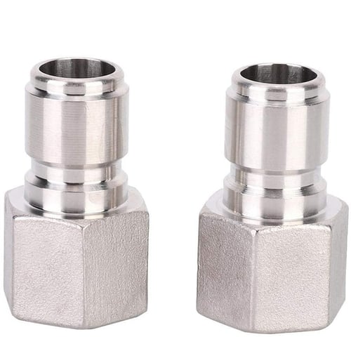 Stainless Steel Quick Disconnect,2Pcs 1/2in Beer Quick Male Connector Beer Brewing Connector Kit 