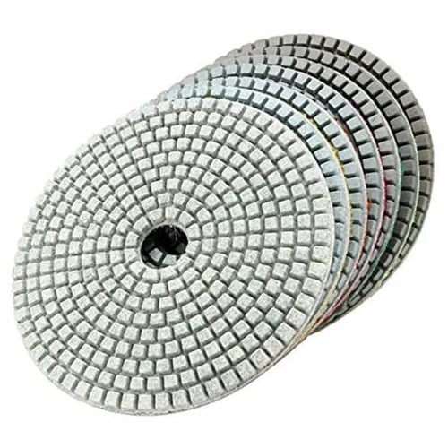 8Pcs 4'' Diamond Polishing Pads Wet Dry Set Granite Marble Concrete Disc 