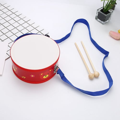 Fliyeong for Children Kids Toys Children Cartoon Snare Drum Percussion Instrument Educational Musical Toy Gift Red High Quality 