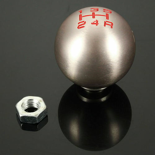 6 Speed Manual Gear Shift Knob Shifter MT Handle Type Aluminum Silver For Honda 6 Speed Manual Gear Shift Knob Shifter MT Handle Type Aluminum Silver For Honda
